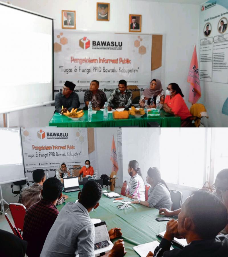 Optimalisasi Kinerja PPID, Bawaslu SBB gelar Bimtek Pengelolaan Informasi Publik