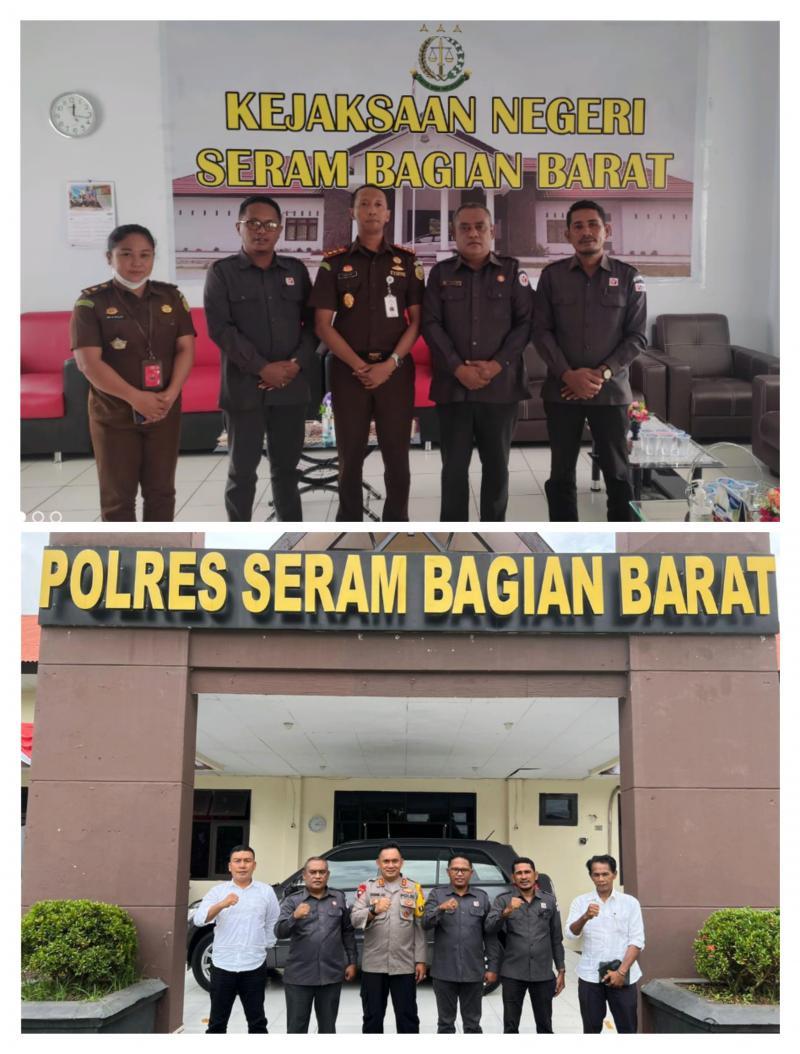 Kunjungan Silaturahmi BAWASLU dengan Kepolisian Dan Kejaksaan Negeri Seram Bagian Barat