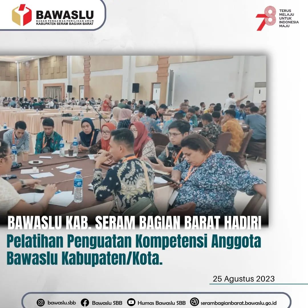 Kordiv HP2H Bawaslu SBB, Muslan Kaledupa Ikuti Penguatan Kompetensi Tingkat Kabupaten Kota