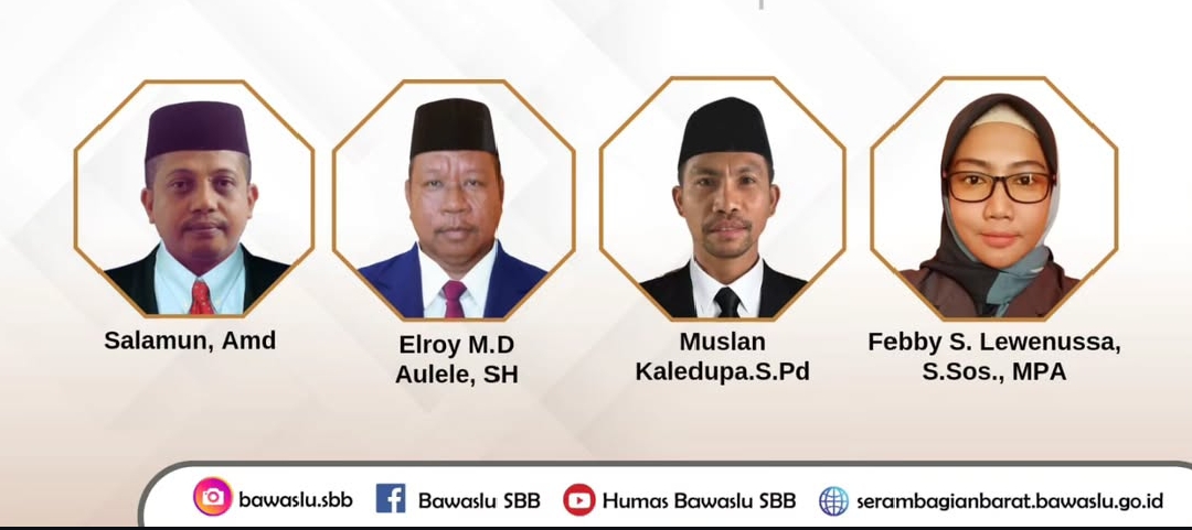 Pimpinan dan Korsek Bawaslu Kab Seram Bagian Barat
