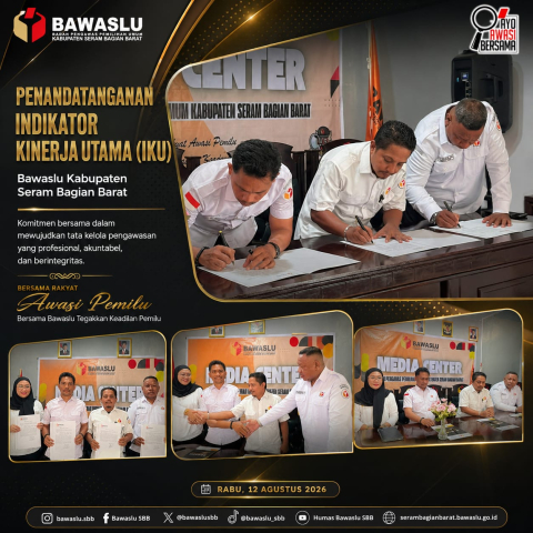 Bawaslu penandatanganan iku