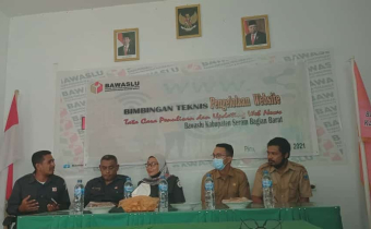 Tingkatkan Ketrampilan Pengelolaan Website, Bawaslu SBB Gelar Bimbingan Teknis