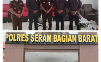Kunjungan Silaturahmi BAWASLU dengan Kepolisian Dan Kejaksaan Negeri Seram Bagian Barat