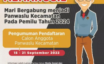 Open Rekrutmen Panitia Pengawas Kecamatan Bawaslu Kabupaten Seram Bagian Barat