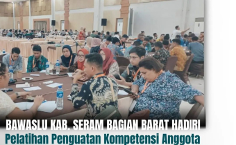 Kordiv HP2H Bawaslu SBB, Muslan Kaledupa Ikuti Penguatan Kompetensi Tingkat Kabupaten Kota
