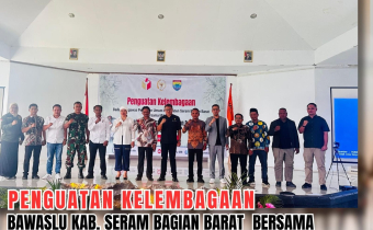 Bupati Seram Bagian Barat Asri Arman,M.T. “memberikan apresiasi kepada Bawaslu Seram Bagian Barat atas kerja kerasnya dalam mengawasi tahapan pemilu dan pilkada pada tahun 2024”